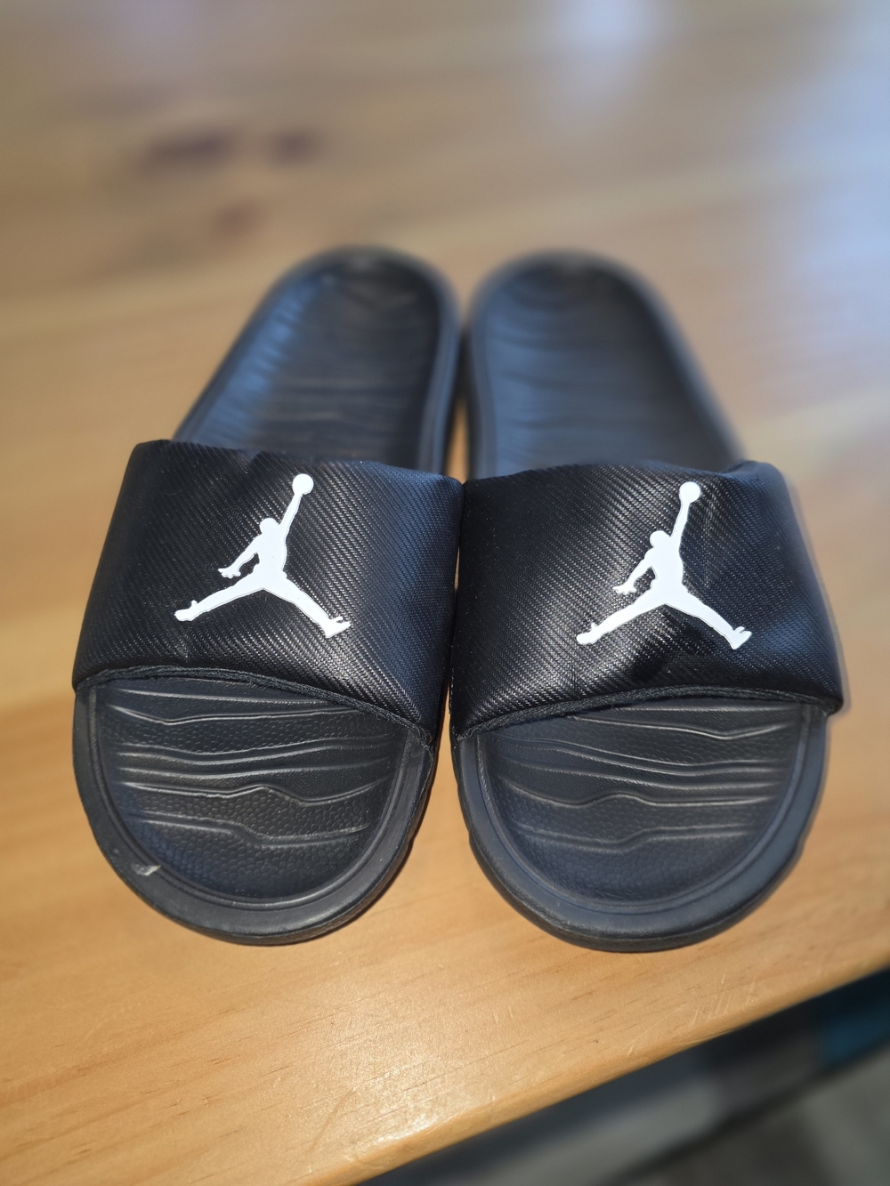 Jordan Black and White Slide Sandals